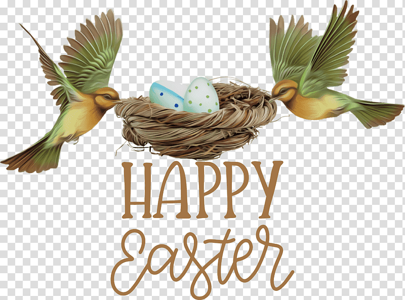 Happy Easter, Birds, Red Factor Canary, Harz Roller, Finches, Yellow Canary, American Robin transparent background PNG clipart