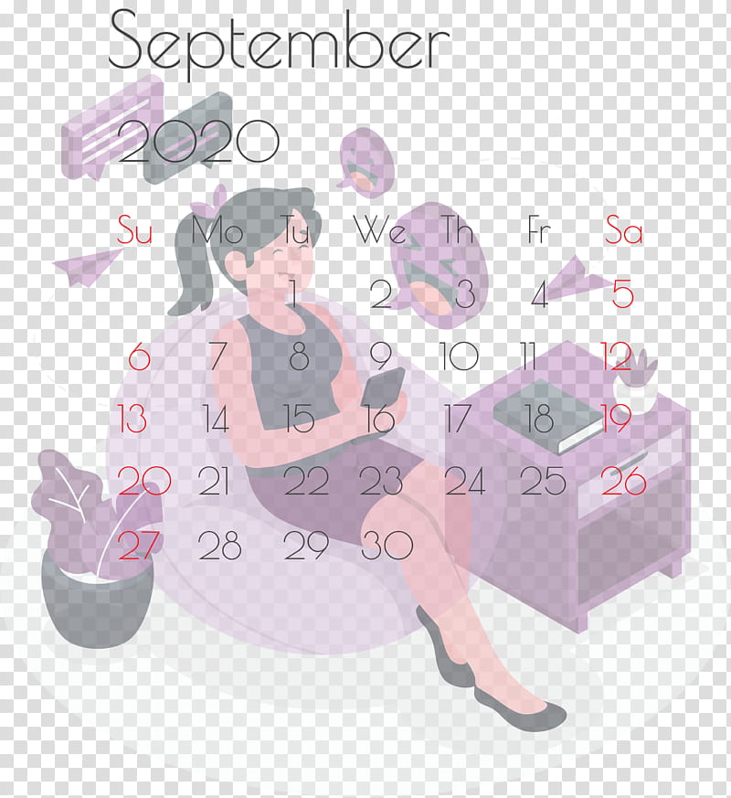 September 2020 Printable Calendar September 2020 Calendar Printable September 2020 Calendar, Cartoon, Text, Flat Design, Social Media, Internet, Blog, Favorito transparent background PNG clipart