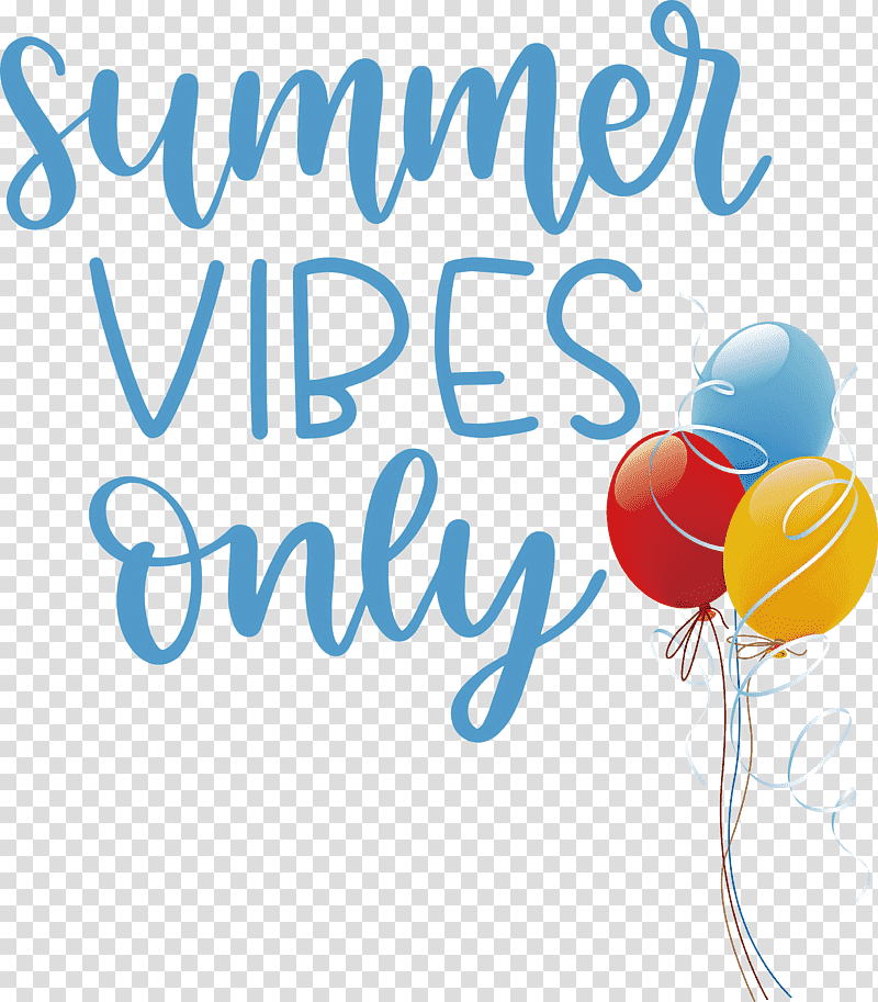 Summer Vibes Only Summer, Summer
, Balloon, Logo, Birthday
, Party Supplies, Meter transparent background PNG clipart