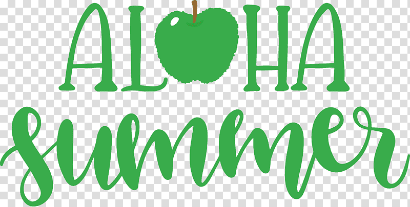 Aloha Summer Summer, Summer
, Logo, Green, Meter transparent background PNG clipart