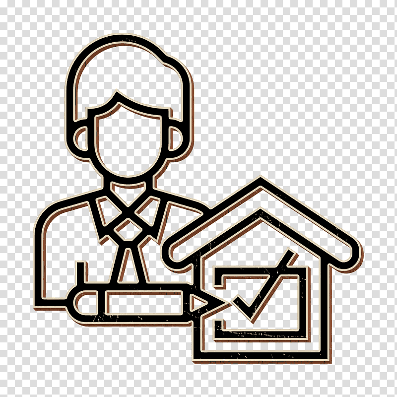 Tenant icon Real Estate icon, Pictogram, Punctuality transparent background PNG clipart