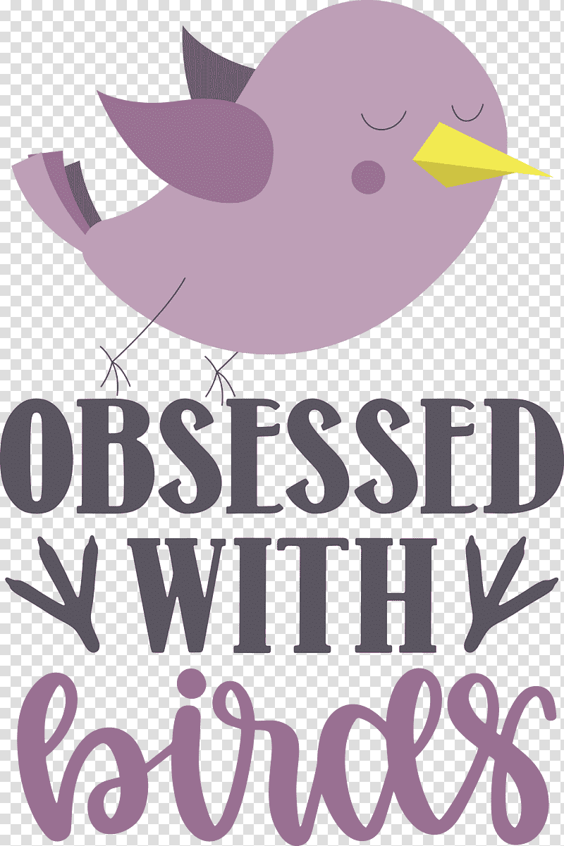 Obsessed With Birds Bird Birds Quote, Logo, Lilac M, Meter, Beak, Science, Biology transparent background PNG clipart