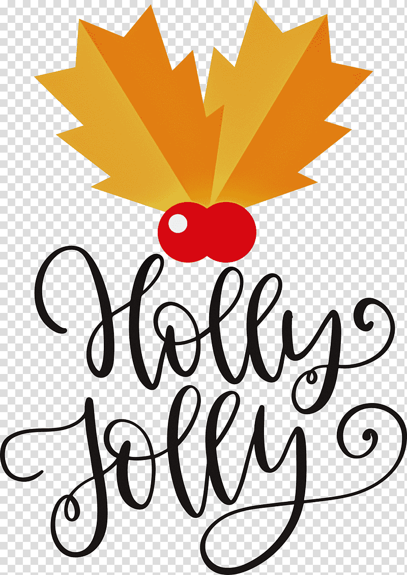 Holly Jolly Christmas, Christmas , Leaf, Floral Design, Petal, Meter, Line transparent background PNG clipart