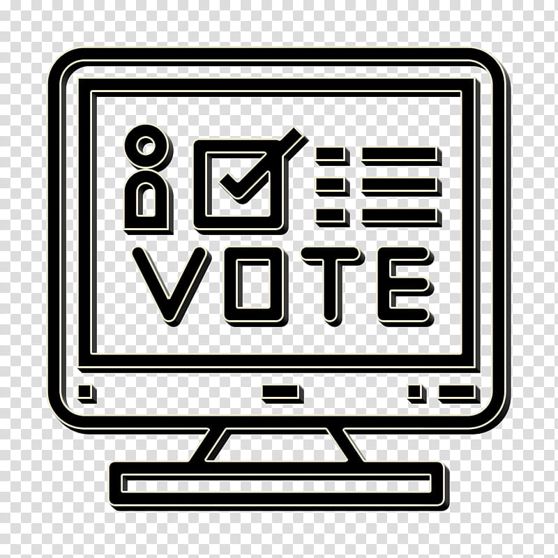 Election icon Online voting icon, Output Device, Technology, Computer Monitor Accessory, Computer Icon, Logo transparent background PNG clipart