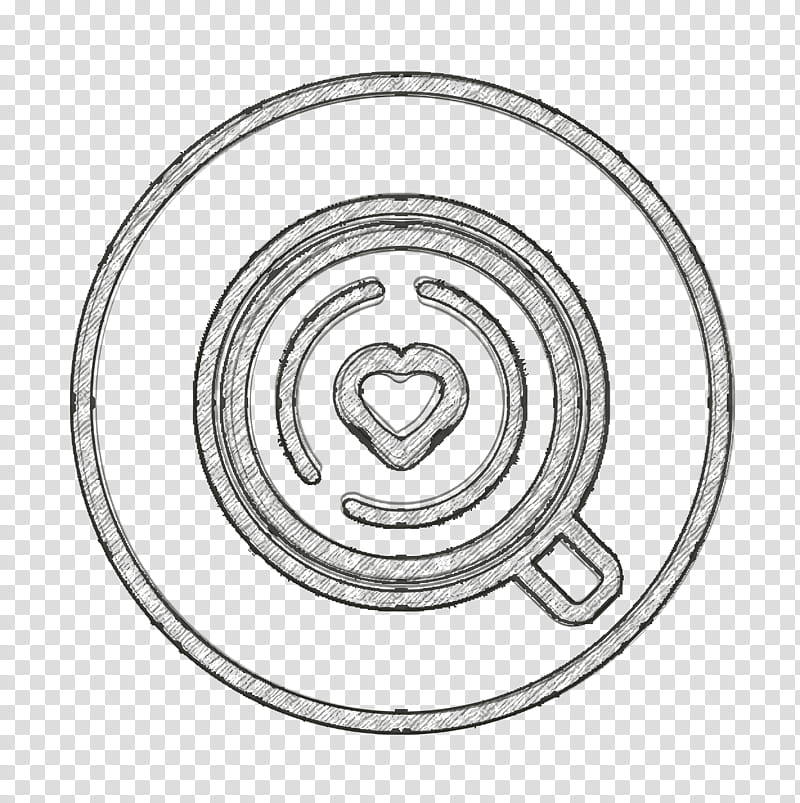 Coffee icon Cafe icon, Circle, Line Art, Spiral transparent background PNG clipart