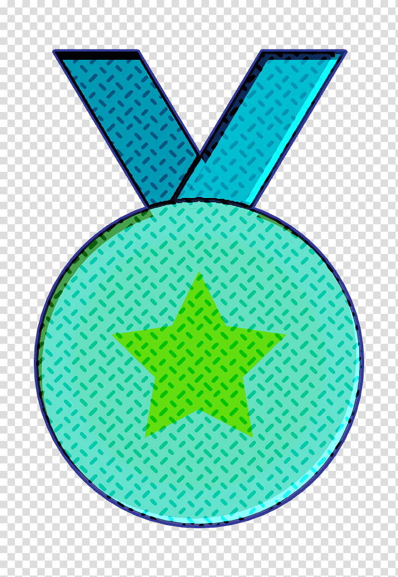 Sport icon Medal icon, Green, Leaf, Line, Symbol, Microsoft Azure, Geometry transparent background PNG clipart