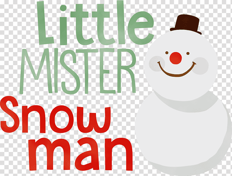 Snowman, Little Mister Snow Man, Watercolor, Paint, Wet Ink, Happiness, Smile transparent background PNG clipart