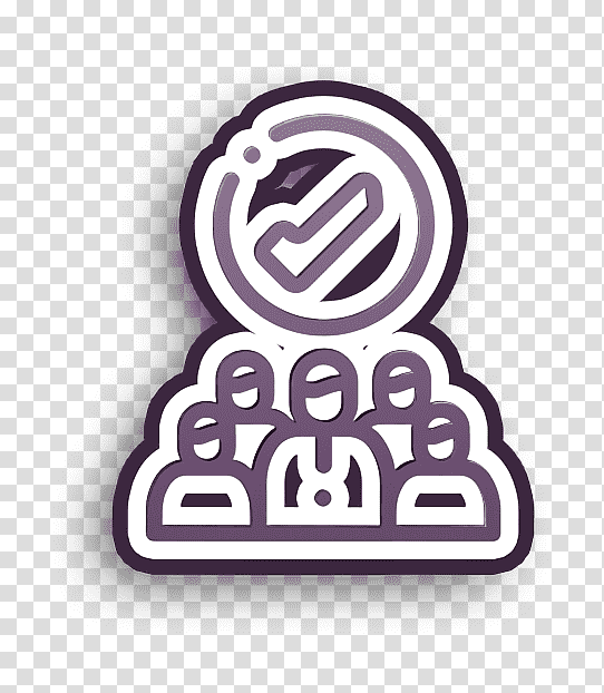 Staff icon Business Management icon, Logo, Symbol, Meter, Purple, Line, Mathematics transparent background PNG clipart