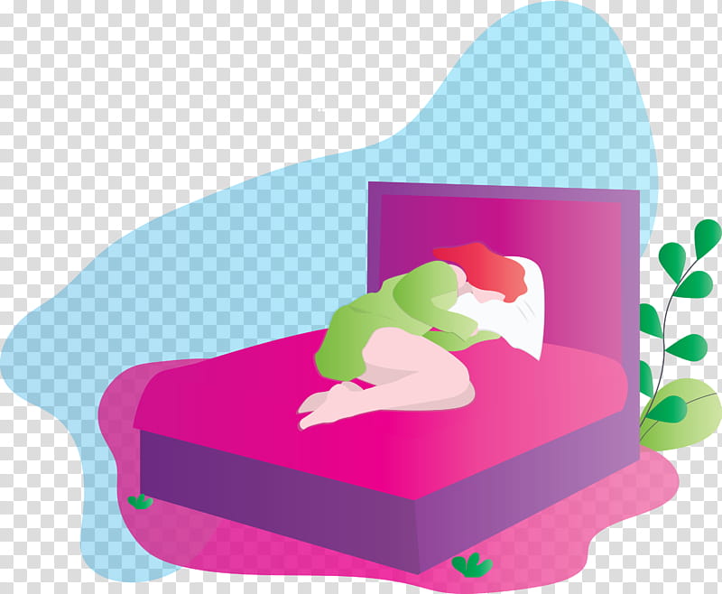 World Sleep Day Sleep Girl, Bed, Pink transparent background PNG clipart
