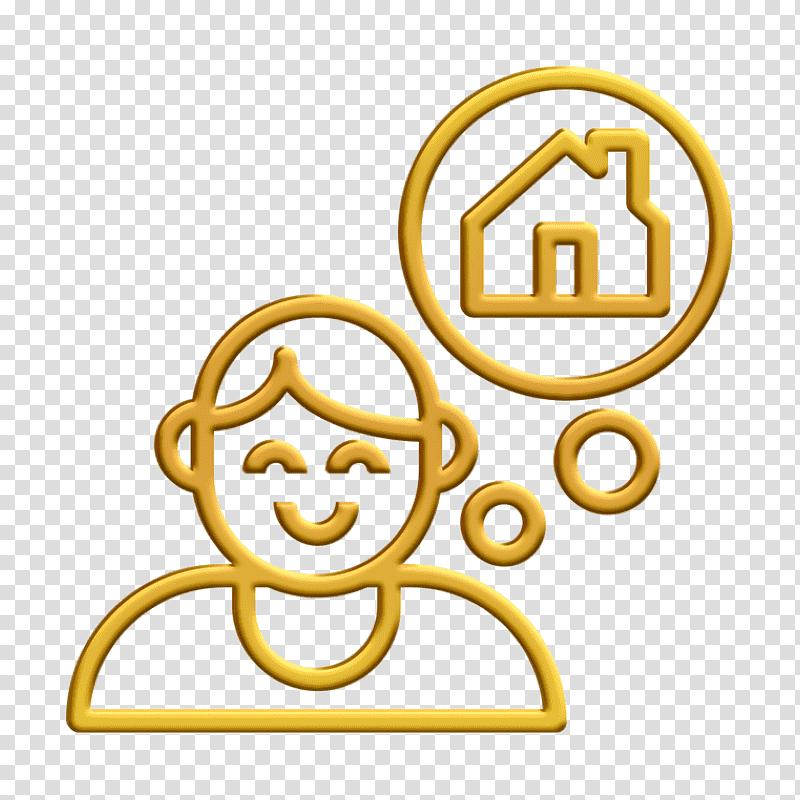 User icon Dream icon Real Estate icon, Energy, Yellow 