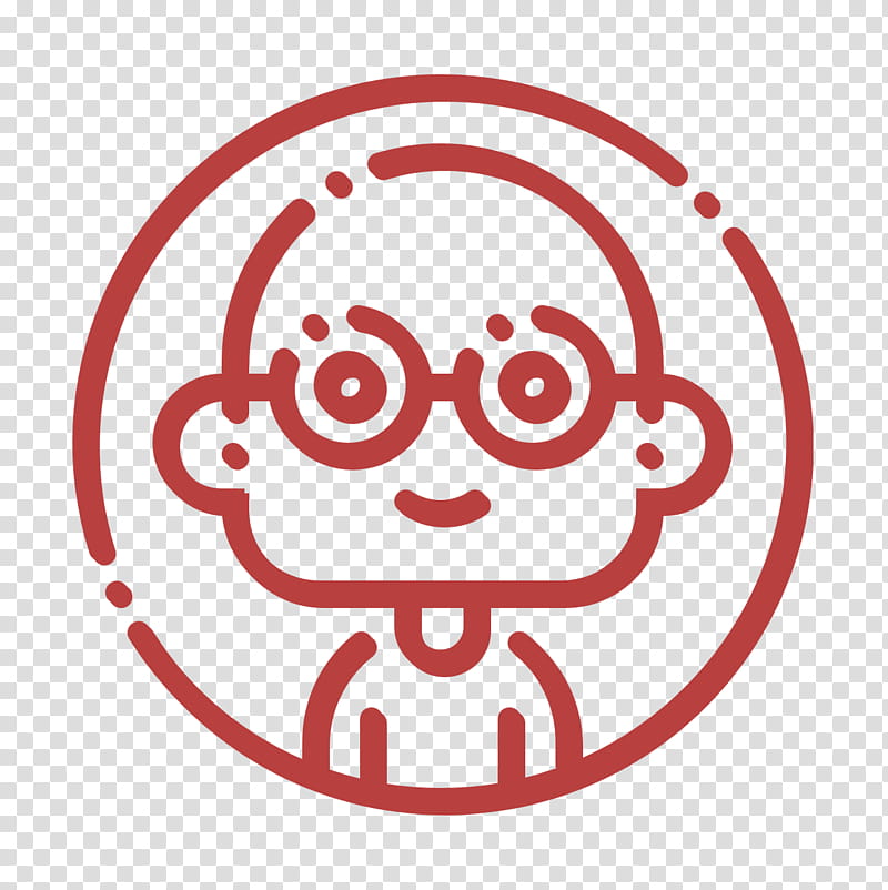 Man icon Boy icon Avatars icon, Facial Expression, Red, Head, Smile, Emoticon, Line Art, Circle transparent background PNG clipart