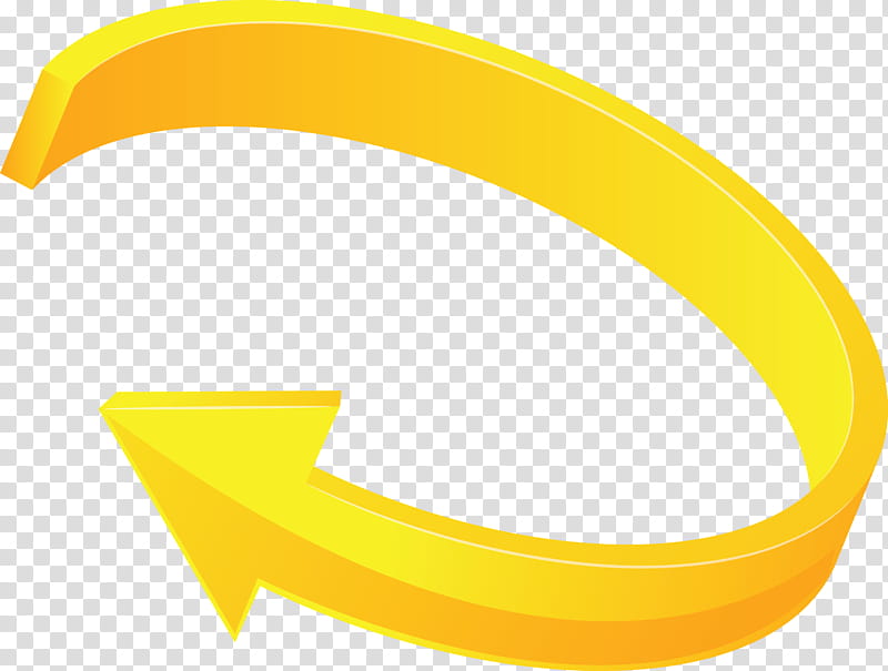 Eco Circulation Arrow, Yellow, Symbol, Circle transparent background PNG clipart