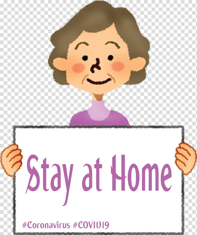 Stay at home Coronavirus COVID19, Cartoon, Smile, Happy transparent background PNG clipart
