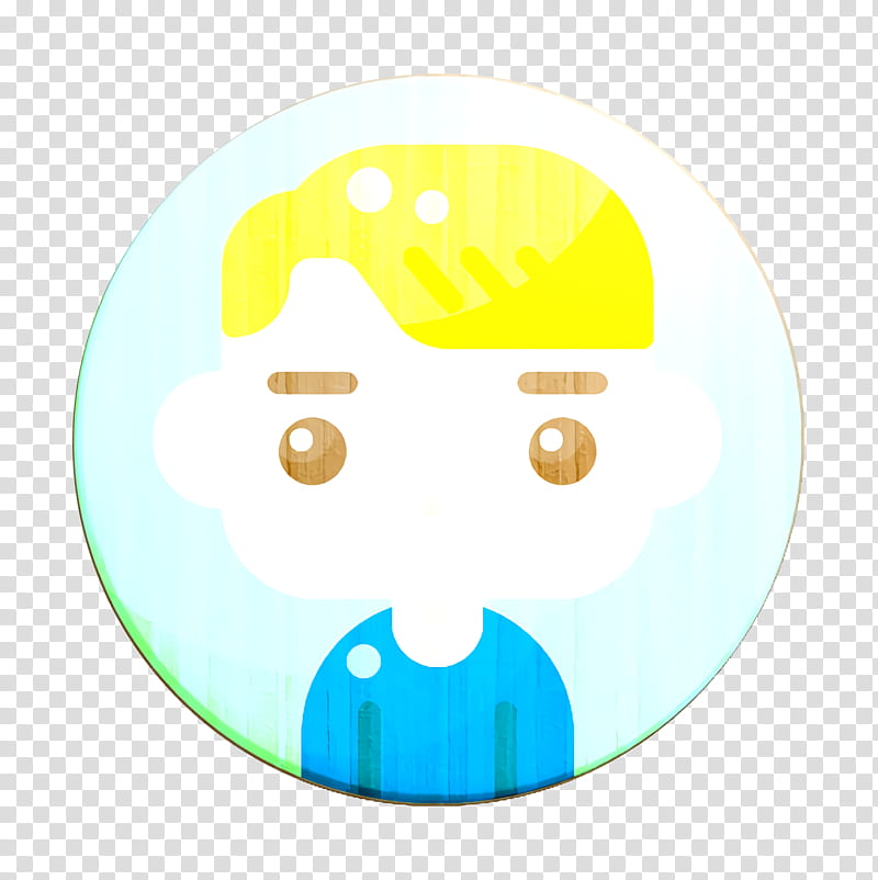 Avatars icon Young icon Man icon, Face, Green, Head, Cartoon, Yellow, Circle, Smile transparent background PNG clipart