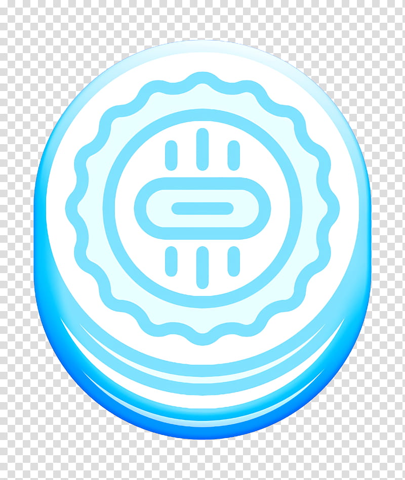 Food and restaurant icon Bakery icon Cookie icon, Circle, Aqua, Electric Blue transparent background PNG clipart