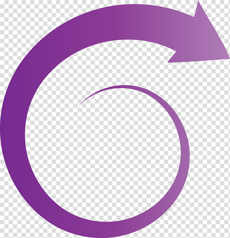 spiral arrow, Purple, Area, Meter transparent background PNG clipart