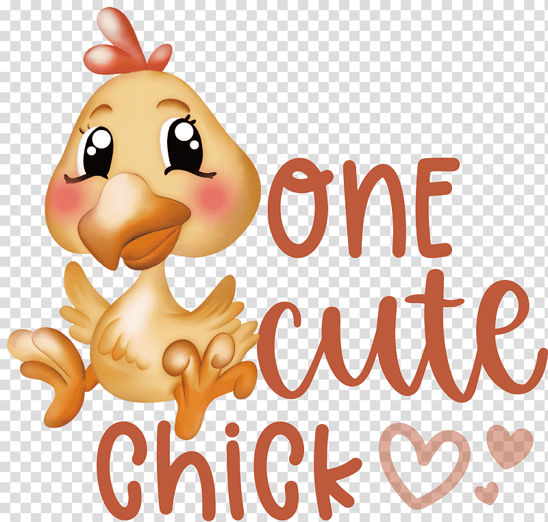One Cute Chick Easter Day Happy Easter, Birds, Chicken, Cartoon, Beak, Meter, Biology transparent background PNG clipart