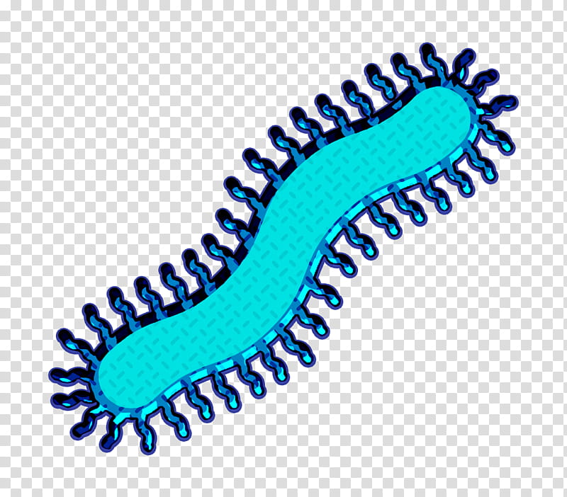 Centipede icon Bug icon Insects icon, Blue, Turquoise, Line, Electric Blue, Jaw transparent background PNG clipart