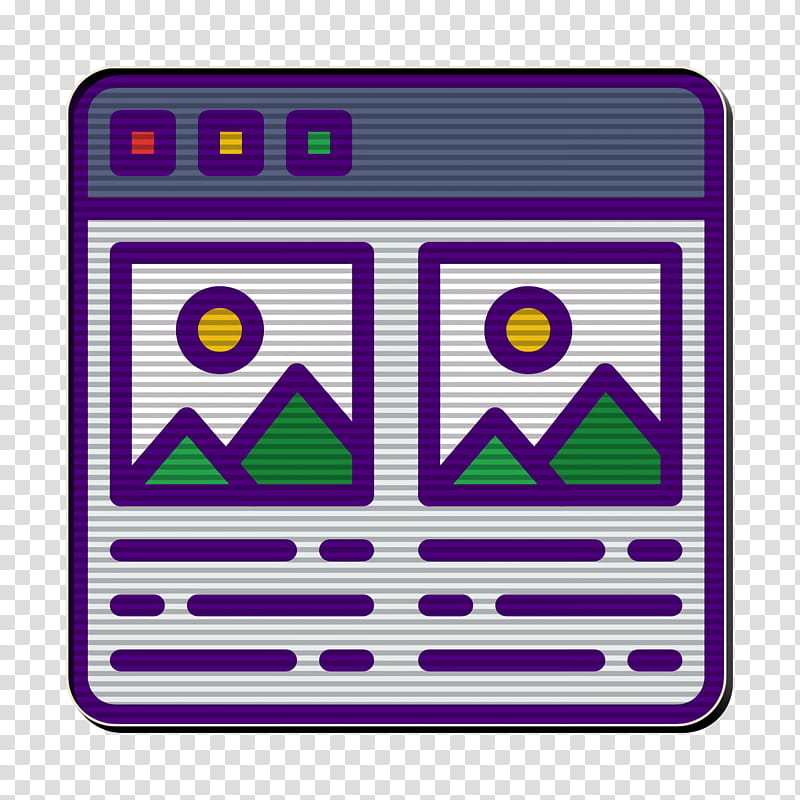 User Interface Vol 3 icon Portfolio icon, Purple, Violet, Line, Rectangle, Technology, Square, Electric Blue transparent background PNG clipart