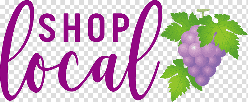 SHOP LOCAL, Leaf, Logo, Grape, Meter, Family, Fruit transparent background PNG clipart