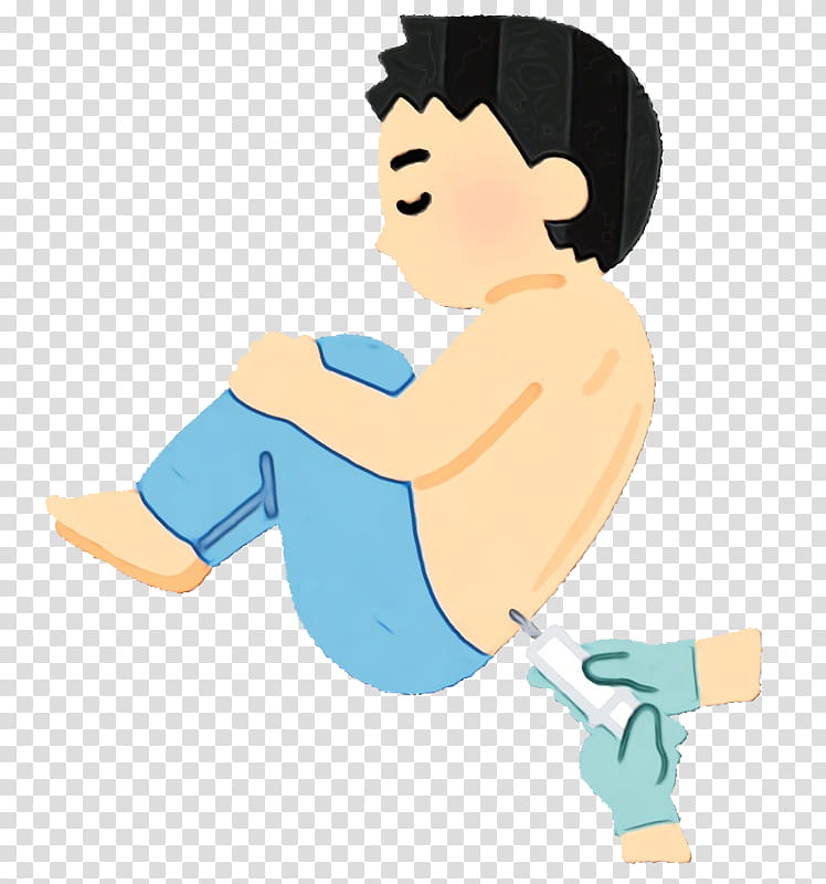cartoon arm muscle leg animation, Watercolor, Paint, Wet Ink, Cartoon, Sitting transparent background PNG clipart