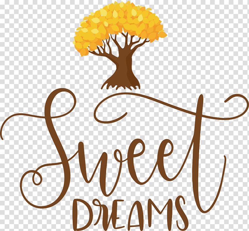 Sweet Dreams Dream, Logo, Calligraphy, Line, Meter, Flower, Happiness transparent background PNG clipart