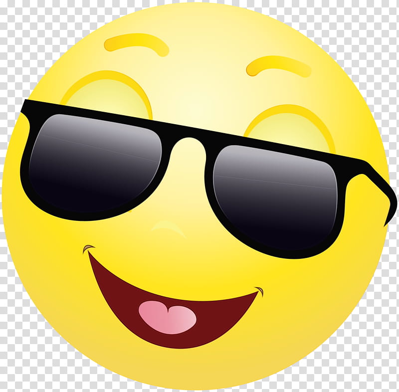 Happy Face Emoji, Emoticon, Smiley, Wink, Sticker, Thumb Signal, Sunglasses, Eyewear transparent background PNG clipart