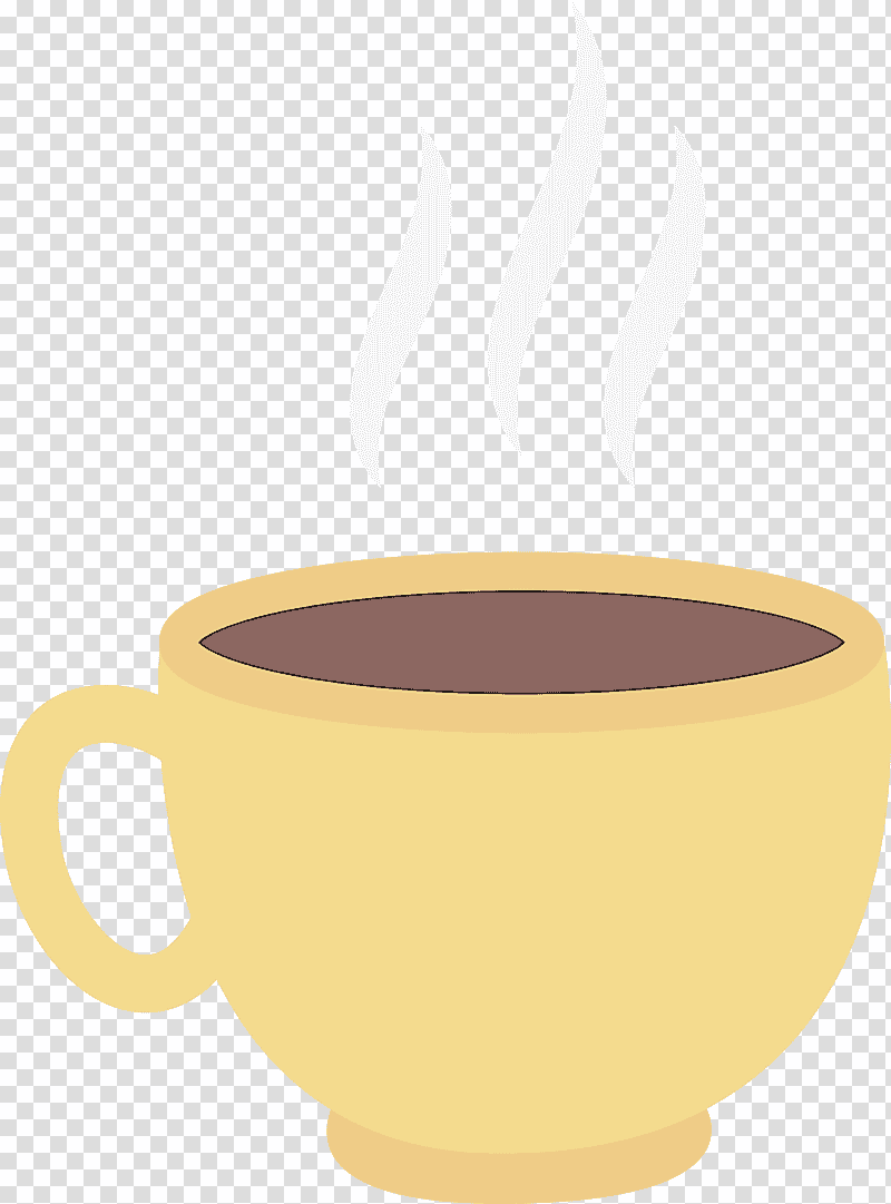 hot drink, Coffee Cup, Caffeine, Mug, Yellow, Saucer, Dinnerware Set transparent background PNG clipart