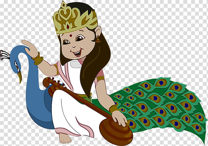 Vasant Panchami Basant Panchami Saraswati Puja, Cartoon transparent background PNG clipart