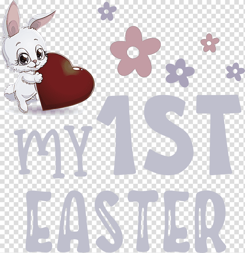 My 1st Easter easter bunny easter day, Logo, Dog, Meter, Sticker, Science, Biology transparent background PNG clipart