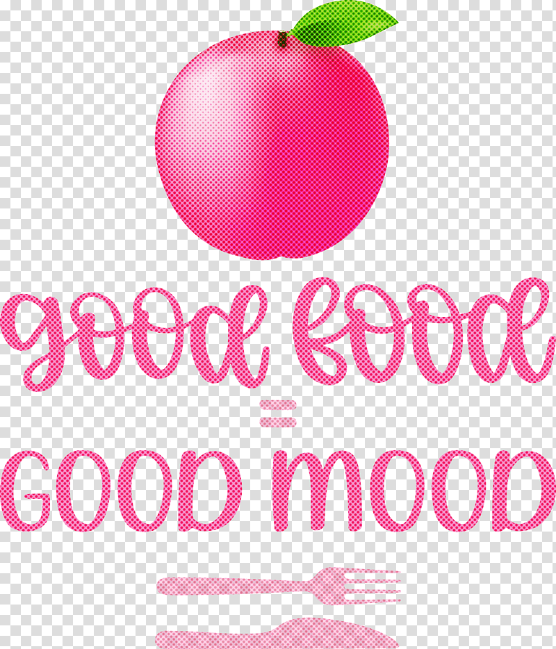 Good Food Good Mood Food, Kitchen, Logo, Line, Meter, Apple, Fruit transparent background PNG clipart