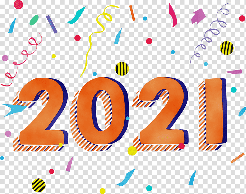 New Year, 2021 Happy New Year, 2021 New Year, Watercolor, Paint, Wet Ink, Holiday transparent background PNG clipart