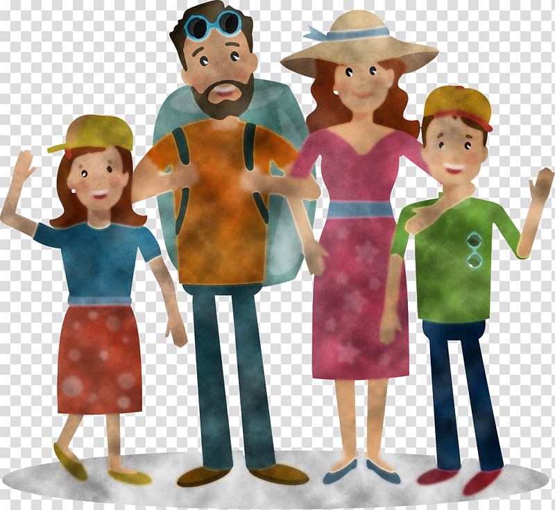 family day happy family day family, Cartoon, Toy, Figurine, Doll, Child transparent background PNG clipart
