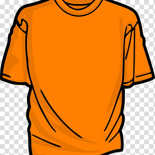 Orange, Tshirt, Clothing, Blouse, Polo Shirt, Collar, Crew Neck, Yellow transparent background PNG clipart