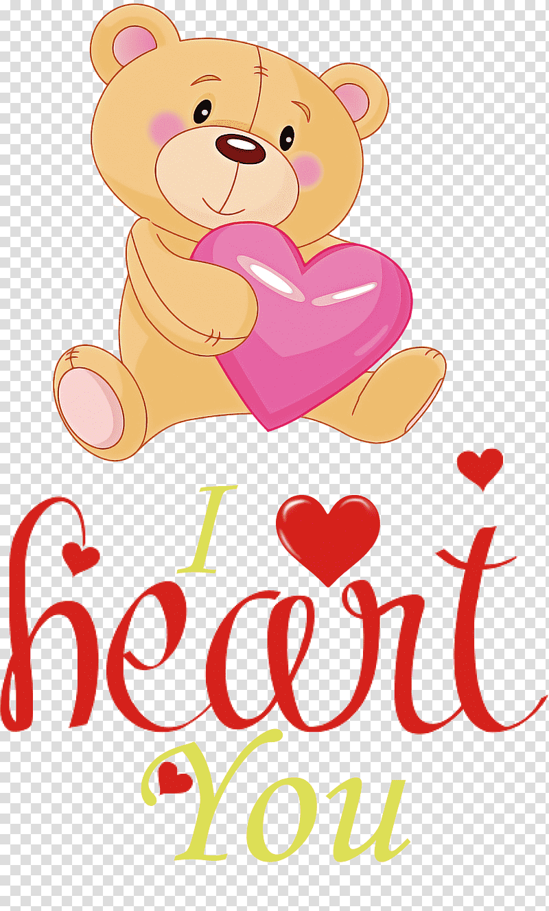 I Heart You I Love You Valentines Day, Teddy Bear, Meter, Cartoon, Flower, Cuteness, Petal transparent background PNG clipart