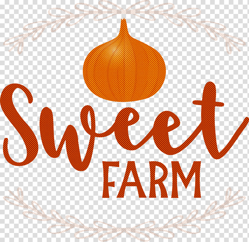 Sweet Farm, Logo, Pumpkin, Calligraphy, Thanksgiving, Meter, Fruit transparent background PNG clipart