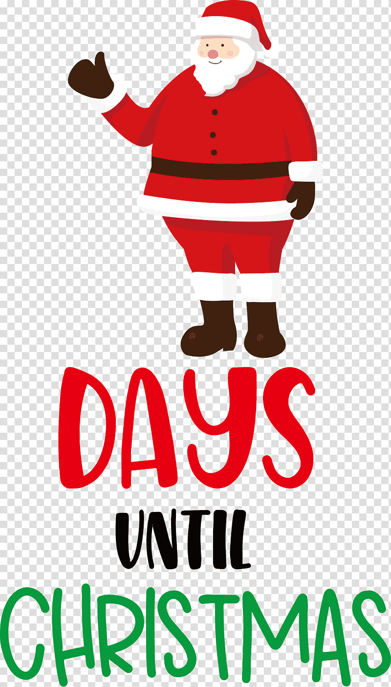 Days until Christmas Christmas Santa Claus, Christmas , Christmas Decoration, Christmas Day, Logo, Santa Clausm, Meter transparent background PNG clipart