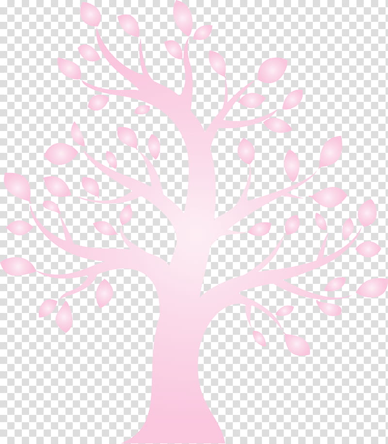 pink tree branch leaf plant, Cartoon Tree, Abstract Tree, Tree , Woody Plant, Flower, Magenta, Plant Stem transparent background PNG clipart