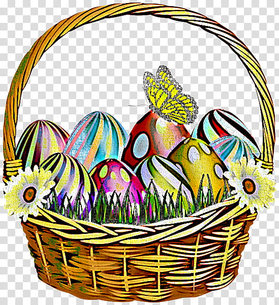 Easter egg, Storage Basket, Gift Basket, Easter
, Hamper, Oval, Home Accessories, Wicker transparent background PNG clipart