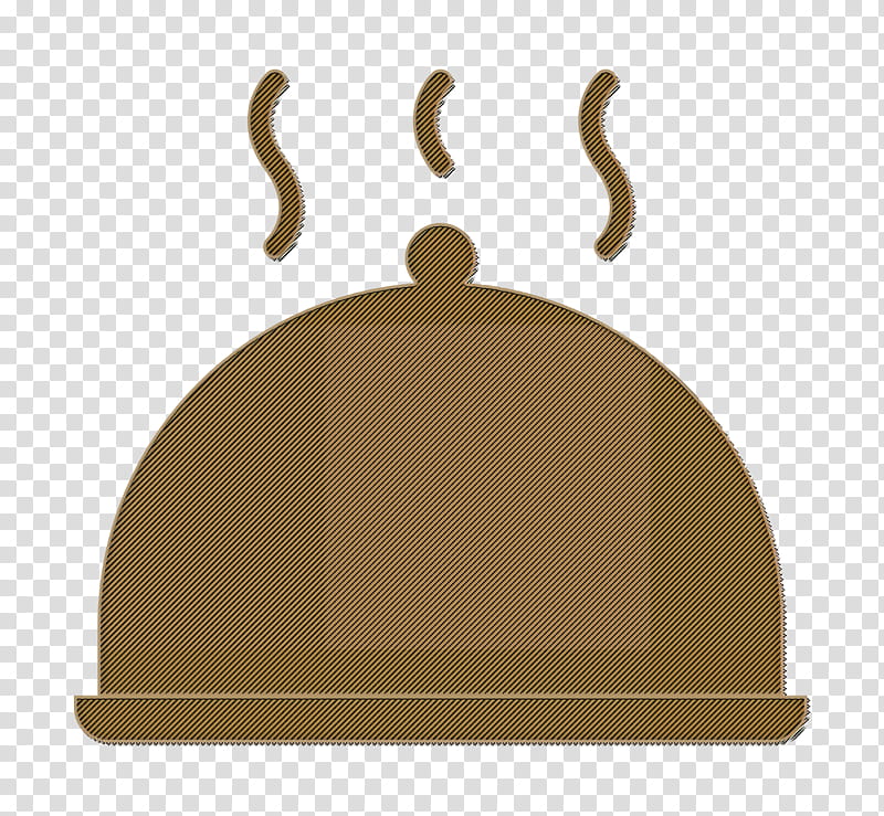 Cloche icon Restaurant icon Tray icon, Beige transparent background PNG clipart