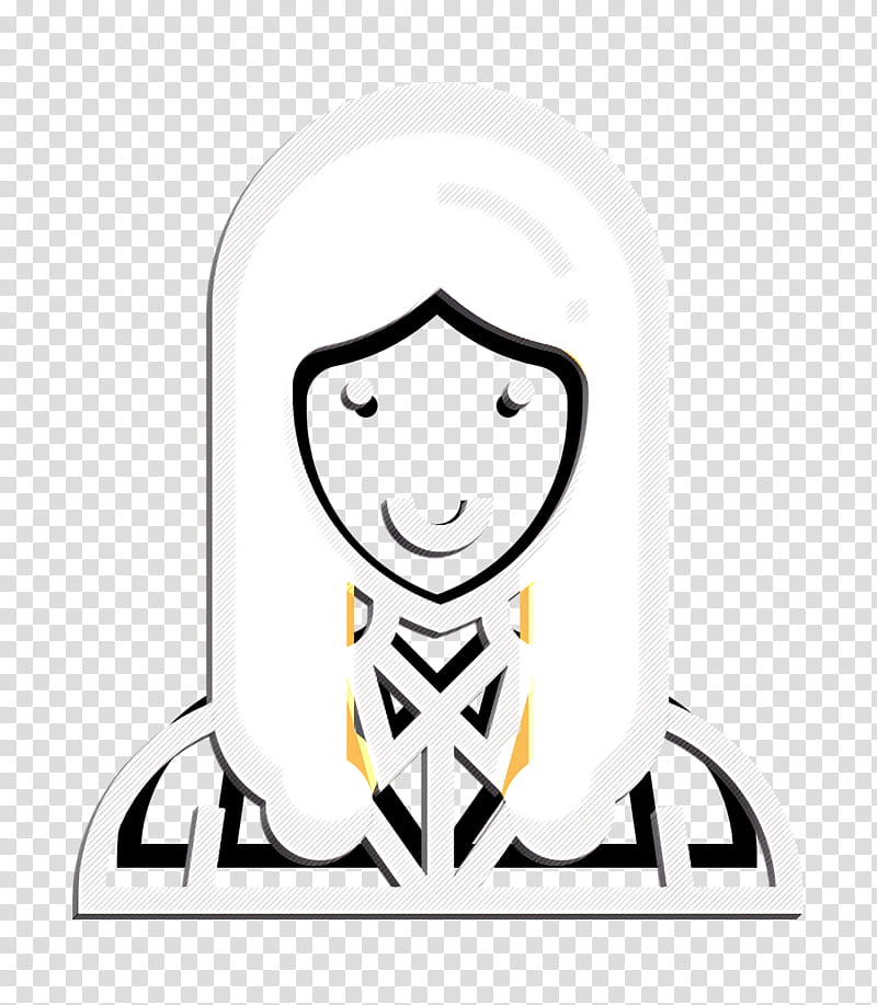 Girl icon Careers Women icon Manager icon, White, Black, Blackandwhite, Ghost, Logo, Sticker, Symbol transparent background PNG clipart