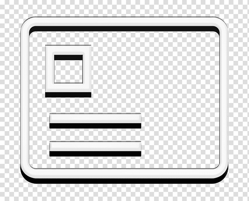 Id card icon Business and trade icon Pass icon, Meter, Line, Multimedia, Geometry, Mathematics transparent background PNG clipart