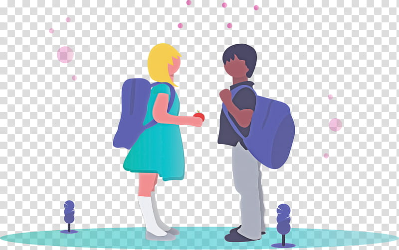 back to school student boy, Girl, Cartoon, Interaction, Conversation, Gesture, Fun, Animation transparent background PNG clipart