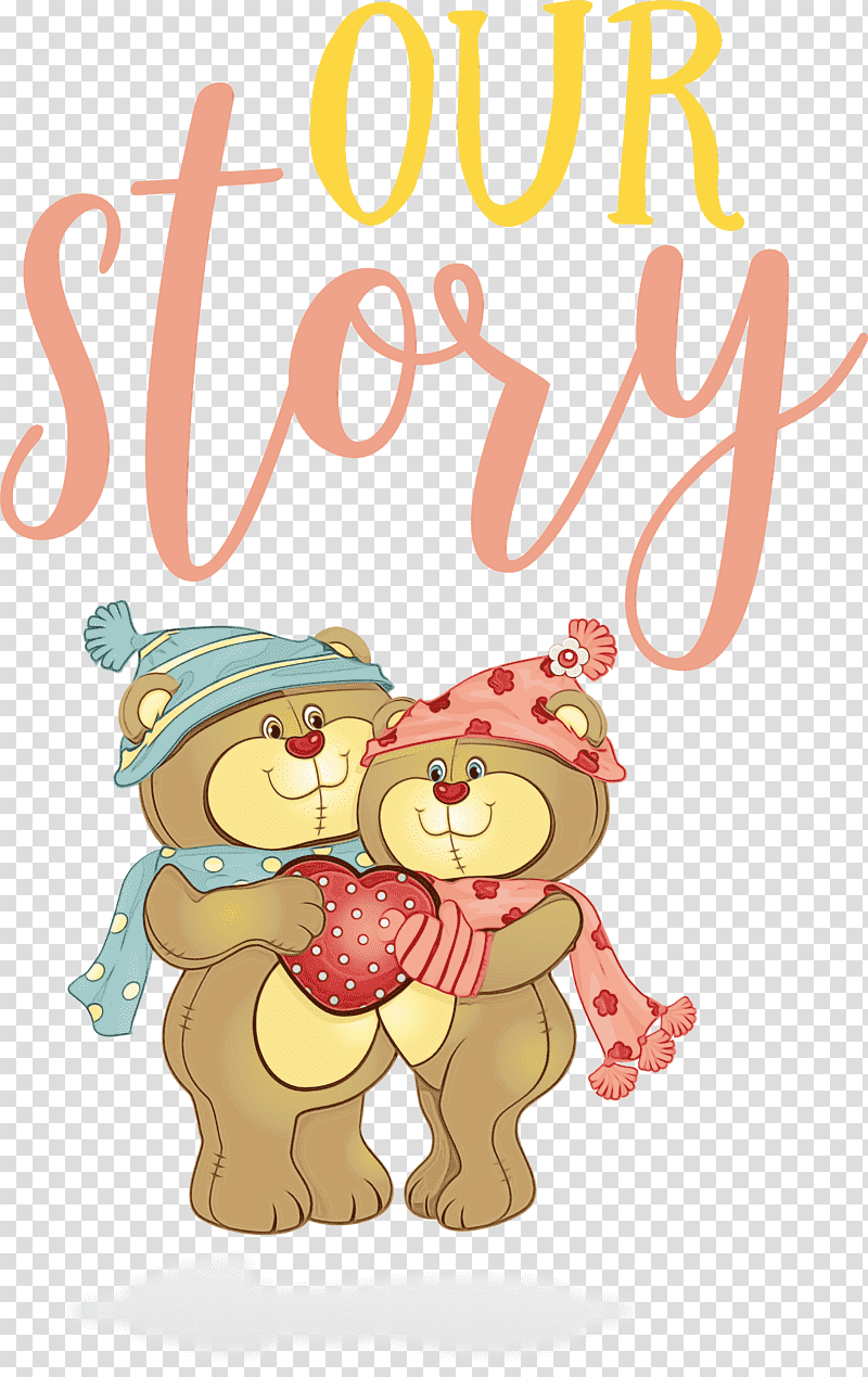 Christmas Day, Valentines Day, Our Story, Watercolor, Paint, Wet Ink, Cartoon transparent background PNG clipart
