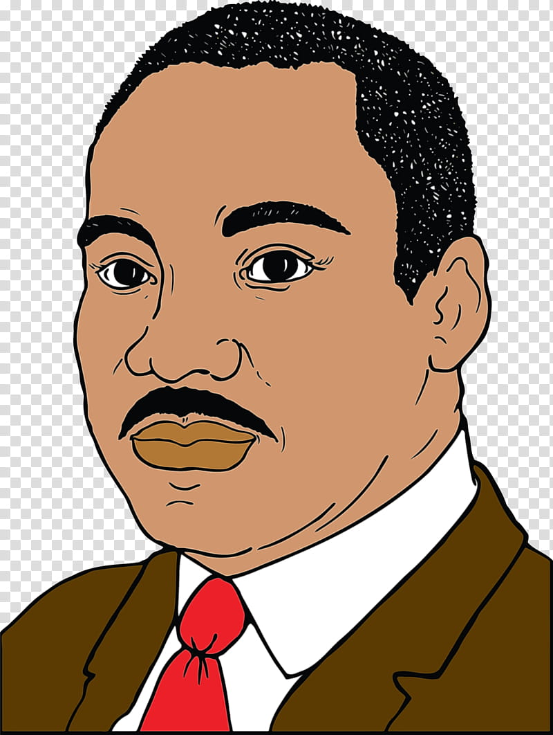 Martin Luther King Jr Day MLK Day King Day, Face, Cartoon, Forehead, Cheek, Nose, Chin, Eyebrow transparent background PNG clipart