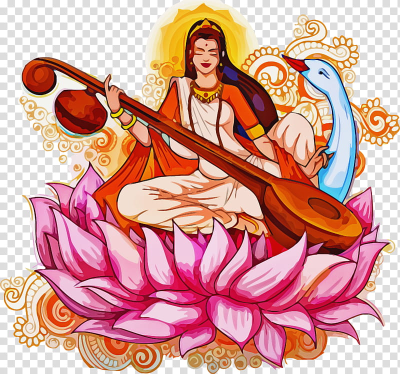Vasant Panchami Basant Panchami Saraswati Puja, Indian Musical Instruments, Veena, Plucked String Instruments, Dombra transparent background PNG clipart