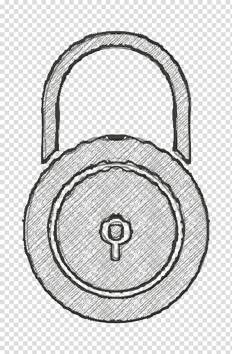 Cyber icon Lock icon, Padlock, Weights, Circle, Hardware Accessory transparent background PNG clipart