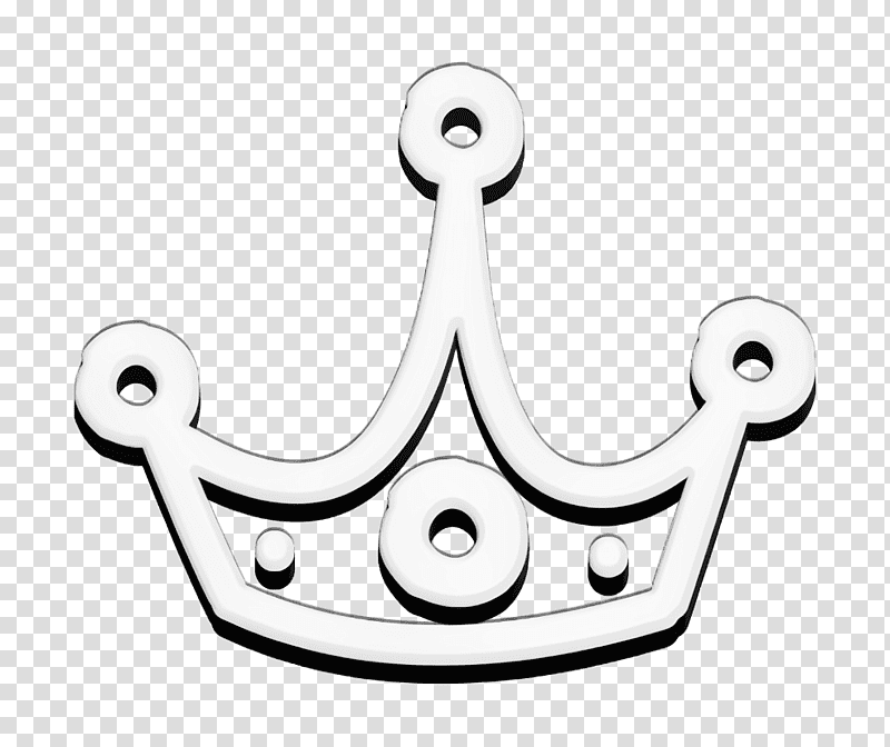 Crown hand drawn outline icon Crown icon Hand Drawn icon, Shapes Icon, Meter, Bathroom, Symbol, Jewellery, Human Body transparent background PNG clipart