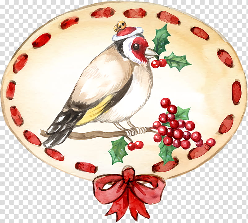 Christmas ornament, Chicken, Aquifoliales, Holly, Christmas Day, Beak transparent background PNG clipart