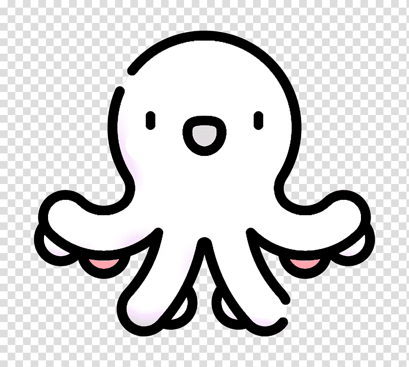 Sea Life icon Octopus icon, Cartoon, Line, Meter, Geometry, Science, Biology transparent background PNG clipart